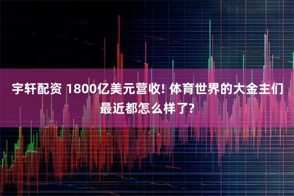 宇轩配资 1800亿美元营收! 体育世界的大金主们最近都怎么样了?