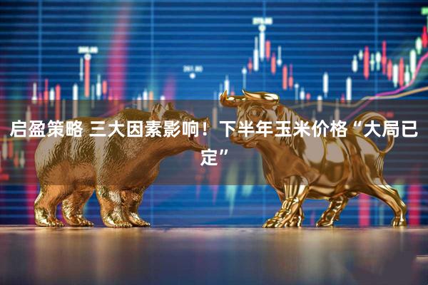 启盈策略 三大因素影响！下半年玉米价格“大局已定”