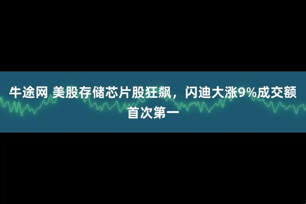牛途网 美股存储芯片股狂飙，闪迪大涨9%成交额首次第一